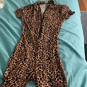 cheetah romper